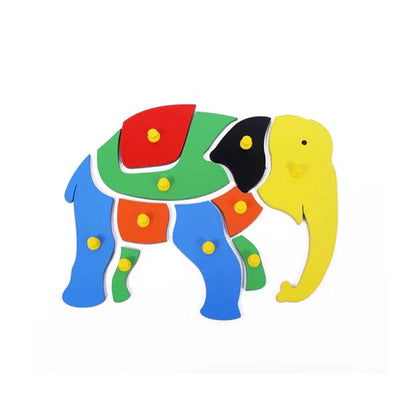 Wooden Elephant Puzzle for Kids