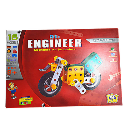 Little Engineer Mechanical Kit for Juniors |  16 Models & 86+ Pieces