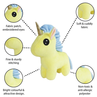 Furrendz Radiant Unicorn 10" Plush - Yellow