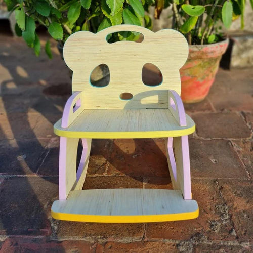 Muren Wooden Rocking Chair - Swing Chair (Finish Color - Multicolor, DIY (Do-It-Yourself))