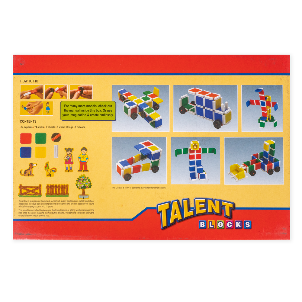 Medium Talent Building Blocks - 120 Pieces (3-7 Years)