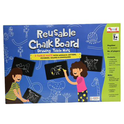 Reusable Chalk Board Wipe & Clean Drawing Table Activity Mats