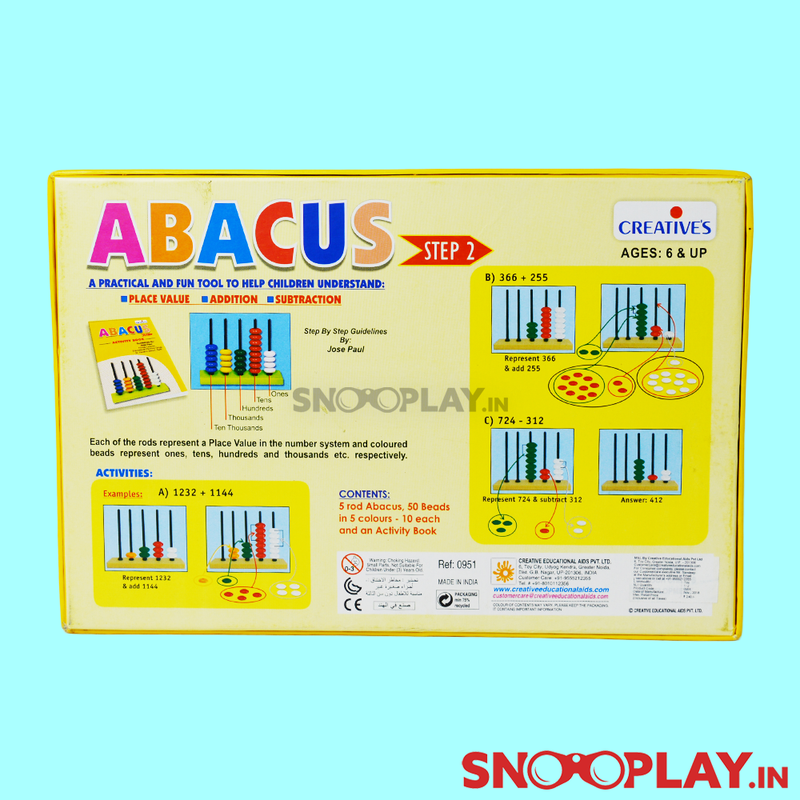 Abacus Toy - Step 2 (Learn Addition, Subtraction, Place Value)