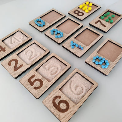 Wooden Tracing Writing and Counting Tray | Tracing Tray for Kids