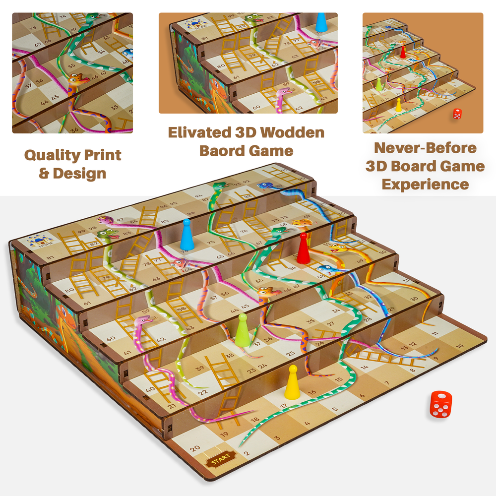 3D Snake & Ladder