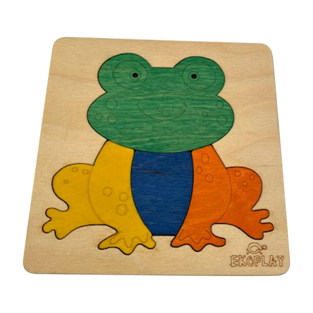 Wooden Happy Frog Puzzle (1-2 Years)