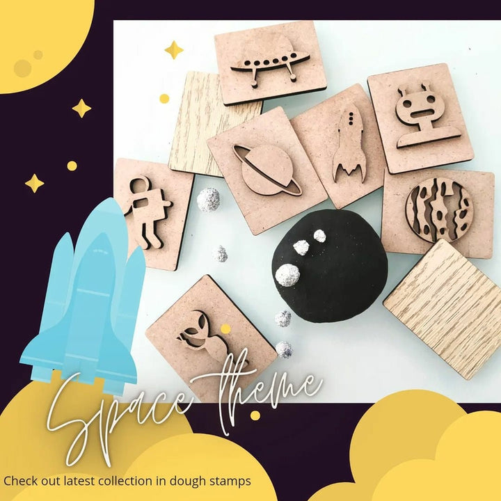 Set of 9 Space Theme Stamp Set (3-8 Years)