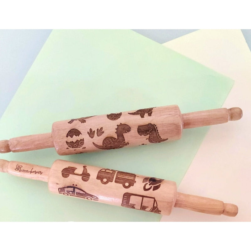 Rolling Pin Combo (Vehicle & Dino) – Set of 2