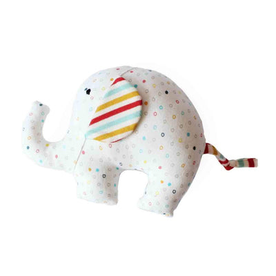 Ele And Ball Rattle Organic Plush Toy