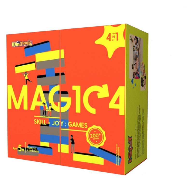 Magic 4 Games | Skill N Joy 4-in-1 Game Set (5-10 Years)