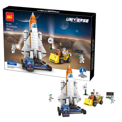 Aerospace Launching Base Building Blocks Toy Kit (896 Pcs)