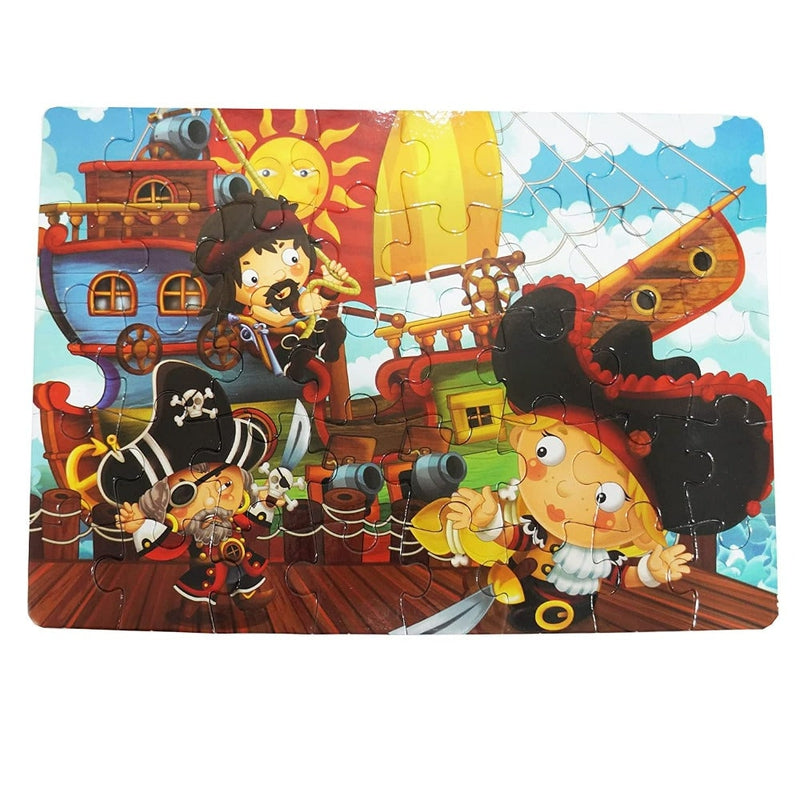 Pirates Theme Jigsaw Puzzle Game Multicolor (40 Pieces)