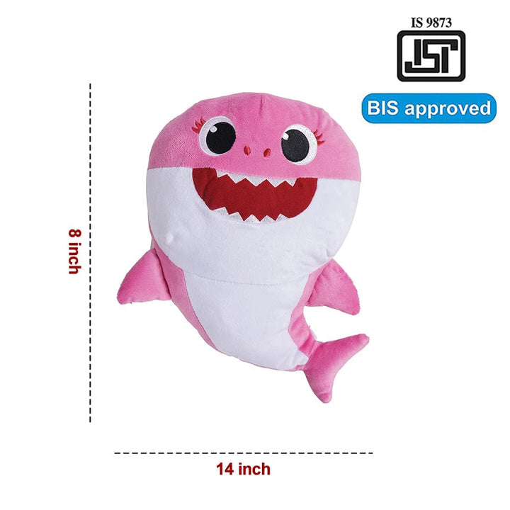 Baby Shark Singing Plush Toy - 8 Inch (6 Months - 7 Years) | Pink