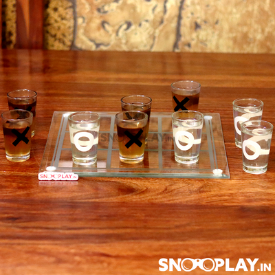 Tic Tac Toe Drinking Game (Glass)