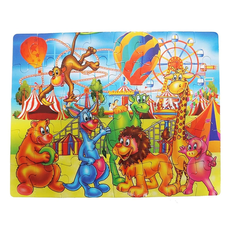 Circus Theme Jigsaw Puzzle Game  Multicolor  (40 Pieces)