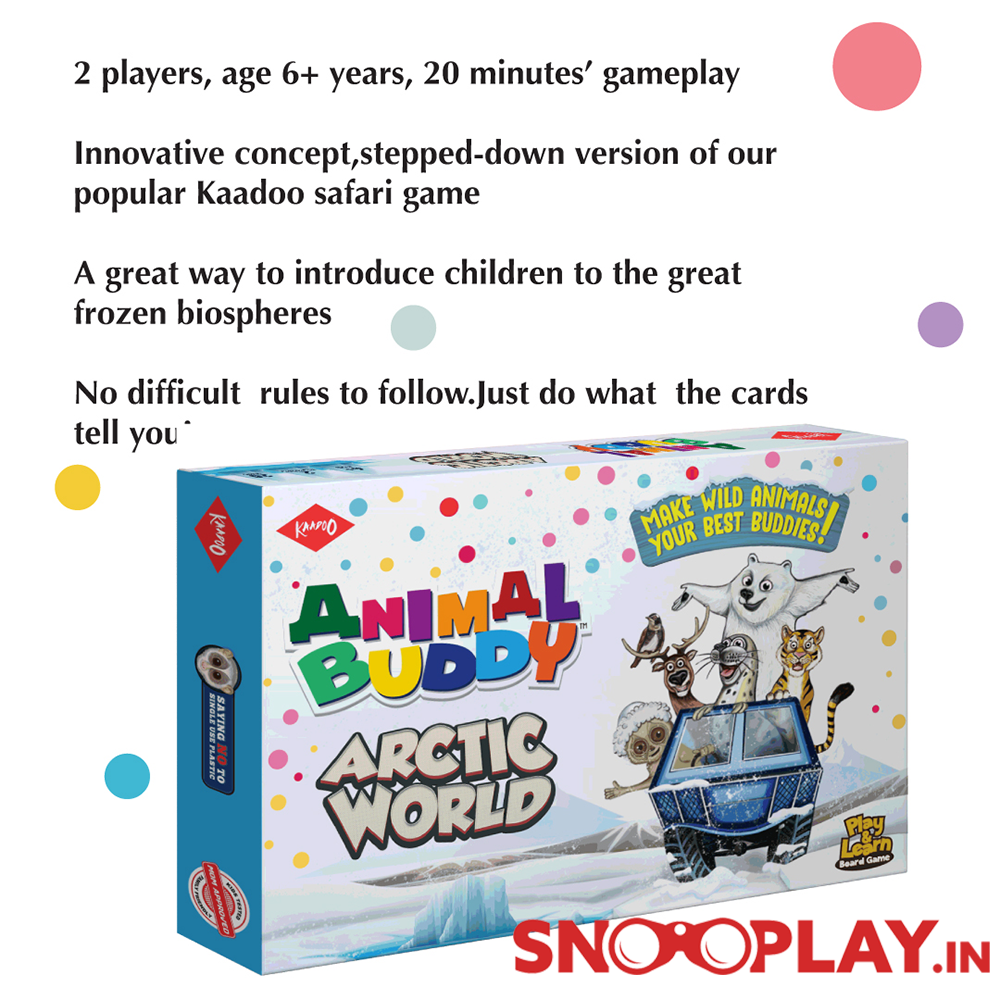 Animal Buddy Play & Learn Educational Board Game (Arctic World Edition) for Kids