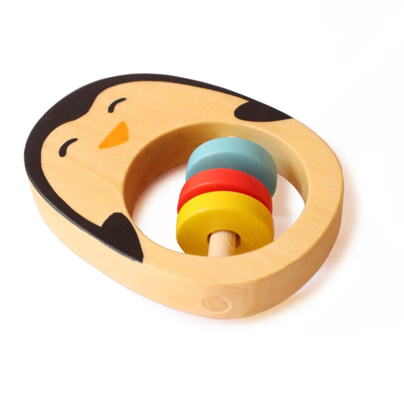 Penguin Wooden Rattle