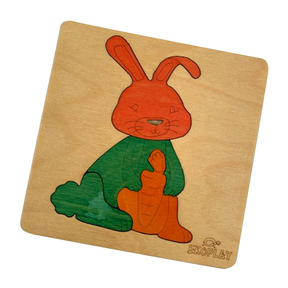 Happy Rabbit - Wooden Puzzle