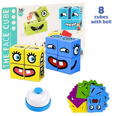 Emoji Expressions Matching Cube Game (16 pcs)