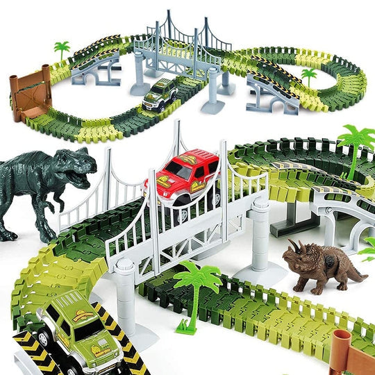 Ultimate Dinosaur 360 Track Set (142 Pieces Set)