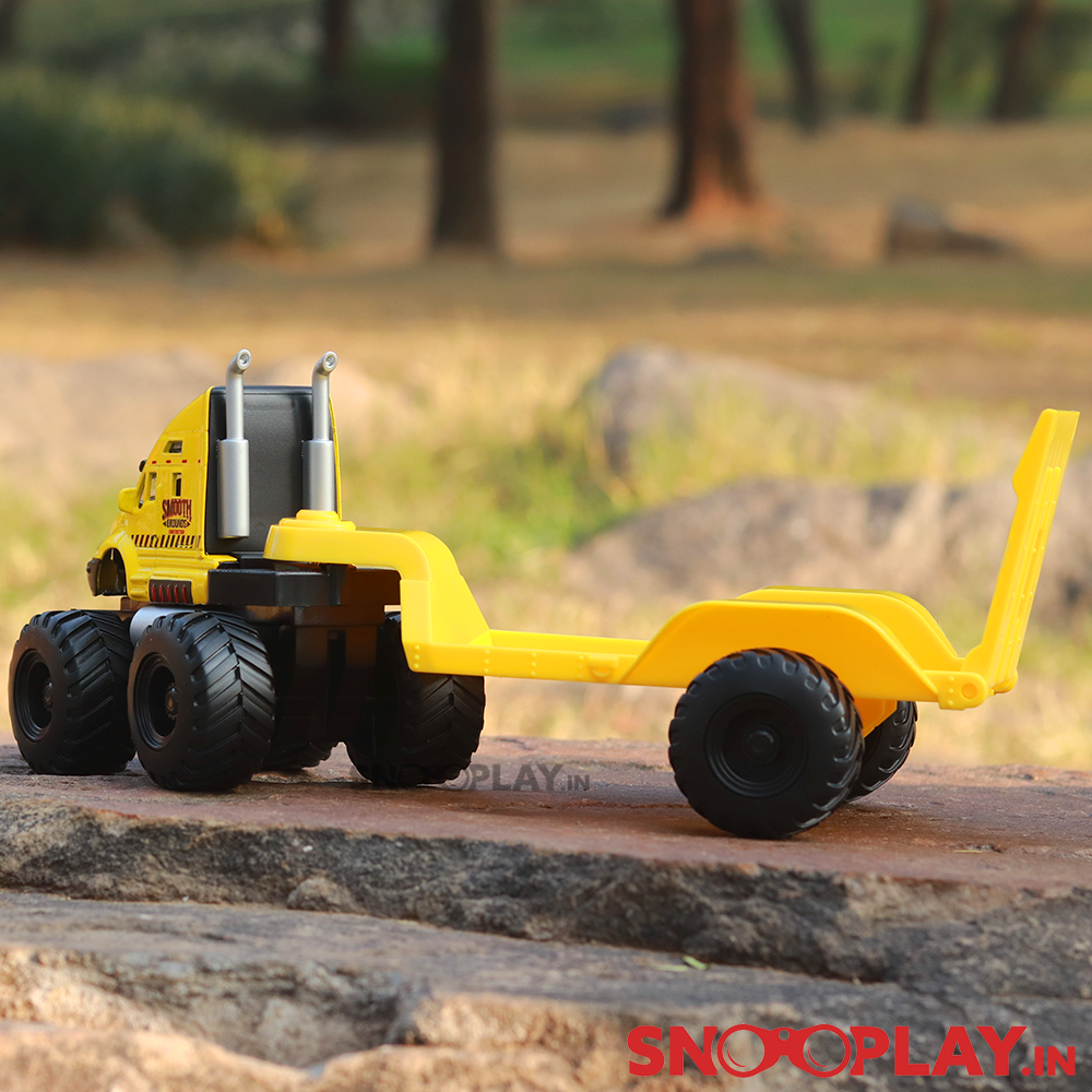 2 in 1 Metal Monster Truck Set (with Road Roller) Ground Construction - Friction Powered Toy