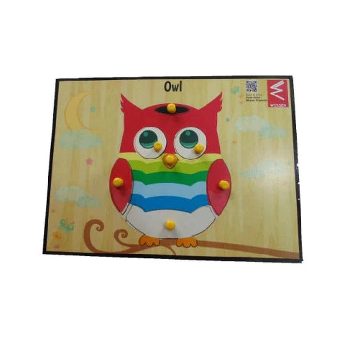 Owl Shape Learning Wooden Puzzle