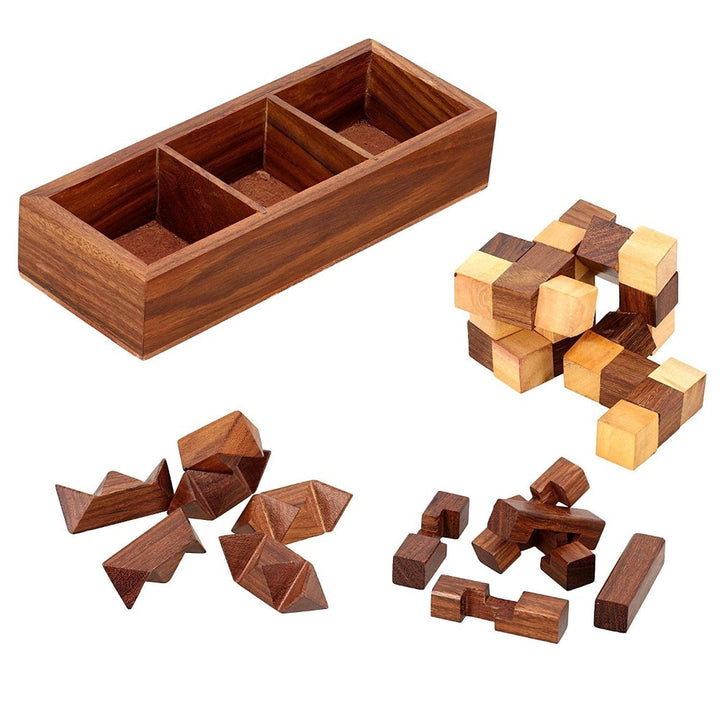 3 in 1 Wooden Box Puzzle