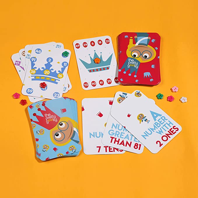 Tens & Tiaras Educational Card Game for Kids