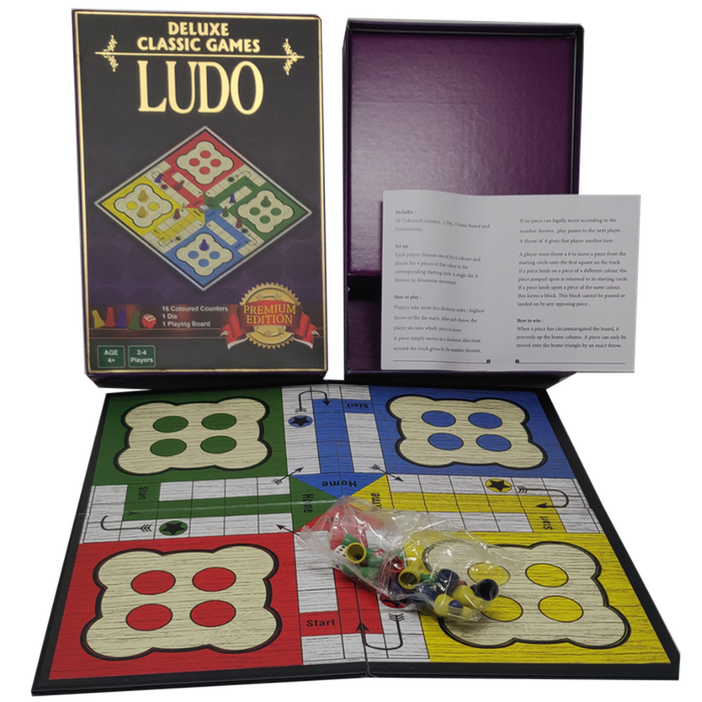 Deluxe Classic Games Ludo For Children