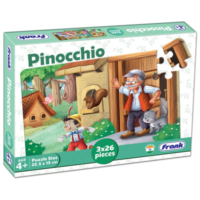 Pinocchio - A Set Of 3 Puzzles - 26 Pieces Each