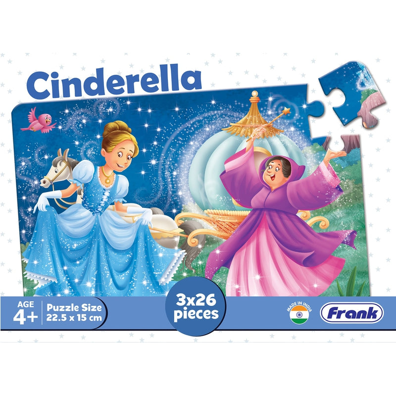 Cinderella - A Set Of 3 Puzzles - 26 Pieces Each