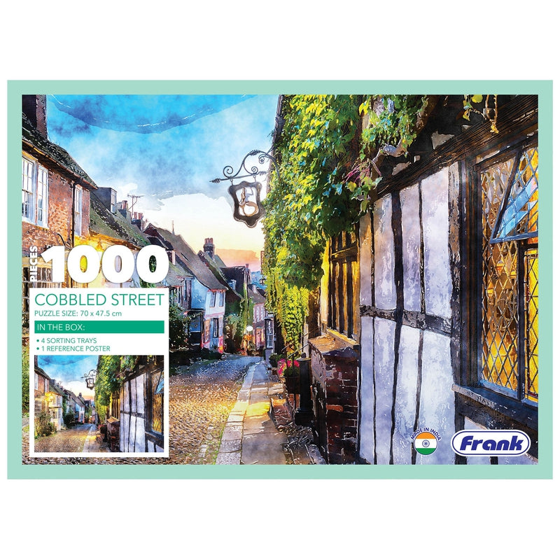 Cobbled Street 1000 Piece Jigsaw Puzzle