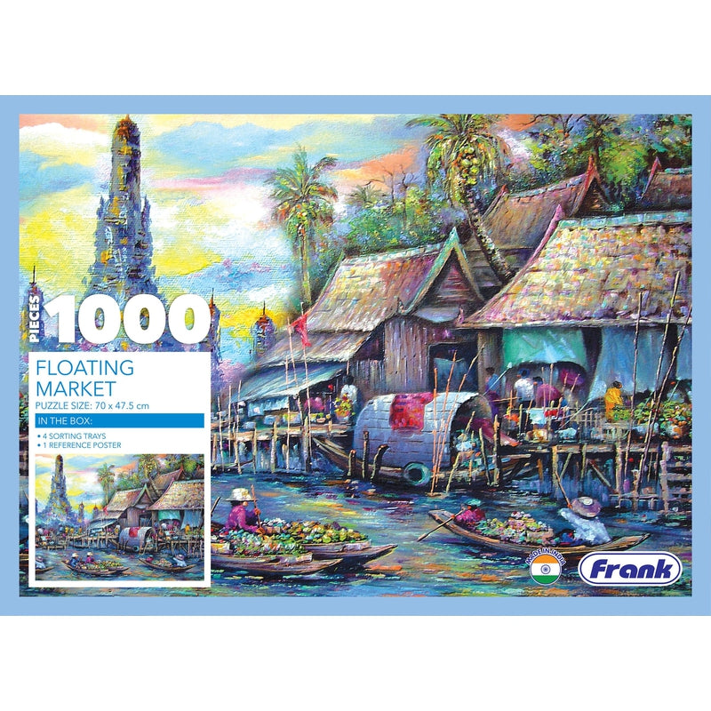 Floating Market 1000 Piece Jigsaw Puzzle