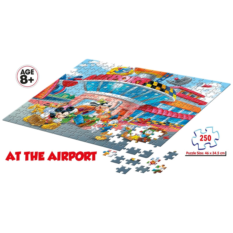 Mickey Mouse - At The Airport - 250 Pieces Puzzle