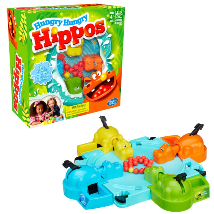 Original Hungry Hippos (Marble Munching Game) - Original Hasbro Product