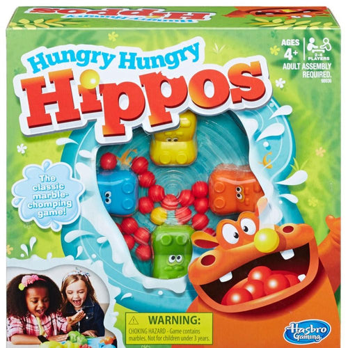 Original Hasbro Hungry Hippos Marble Munching Game (3-8 Years)
