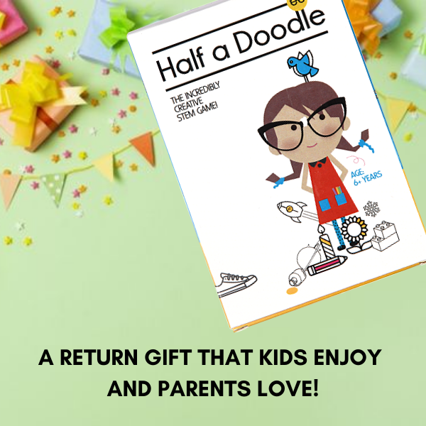 Half A Doodle Educational Card Game for Kids