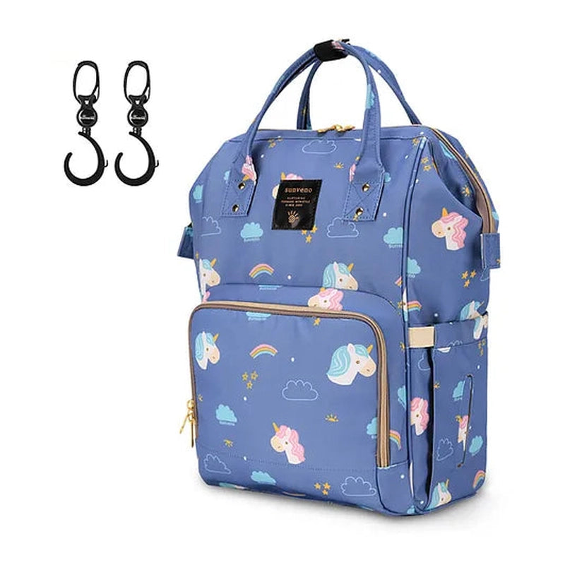 Diaper Bag Unicorn XL with Stroller Hooks