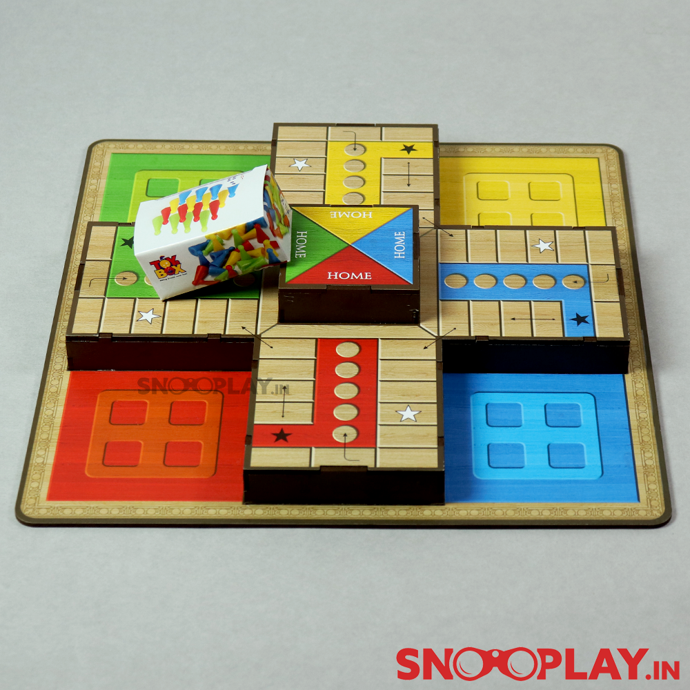 3D Ludo Wooden Board Game (4 Years till Grown Ups)