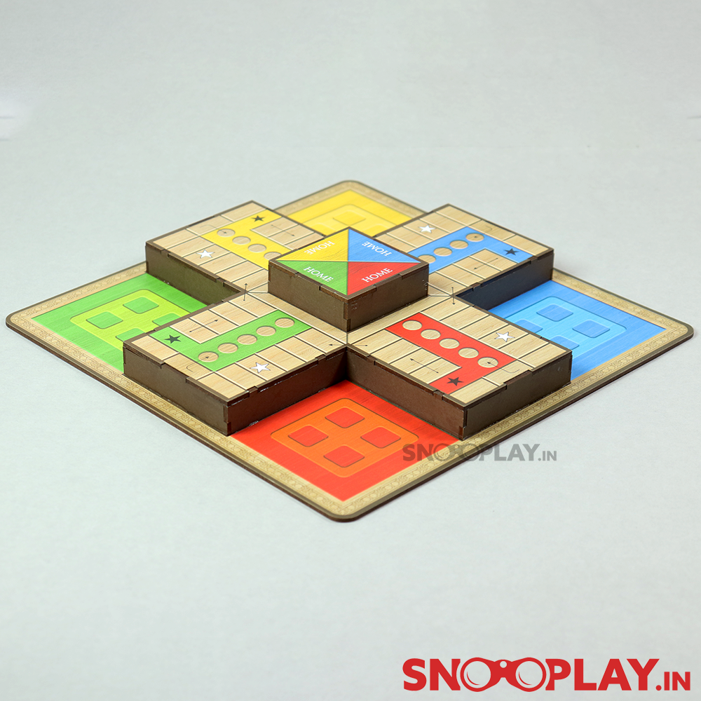 3D Ludo Wooden Board Game (4 Years till Grown Ups)