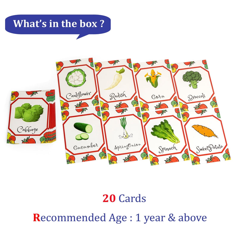 Flash Cards Vegetables