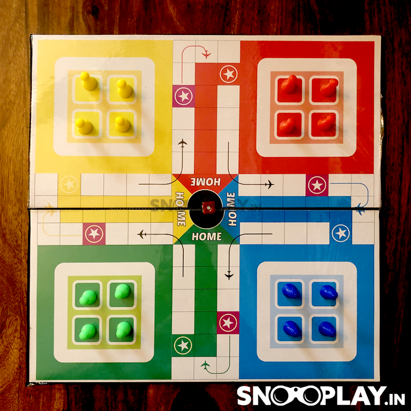 Foldable Magnetic Ludo, Snakes and Ladders Board Game