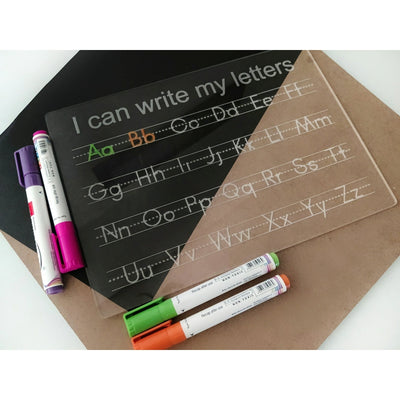 Reusable Acrylic Alphabet Tracing Board