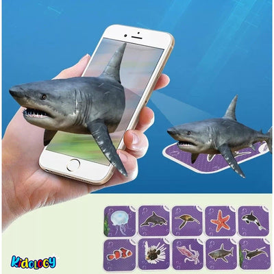 Educational Animal Flash Card Game 4D Augmented Reality Learning Toy - HelloKidology