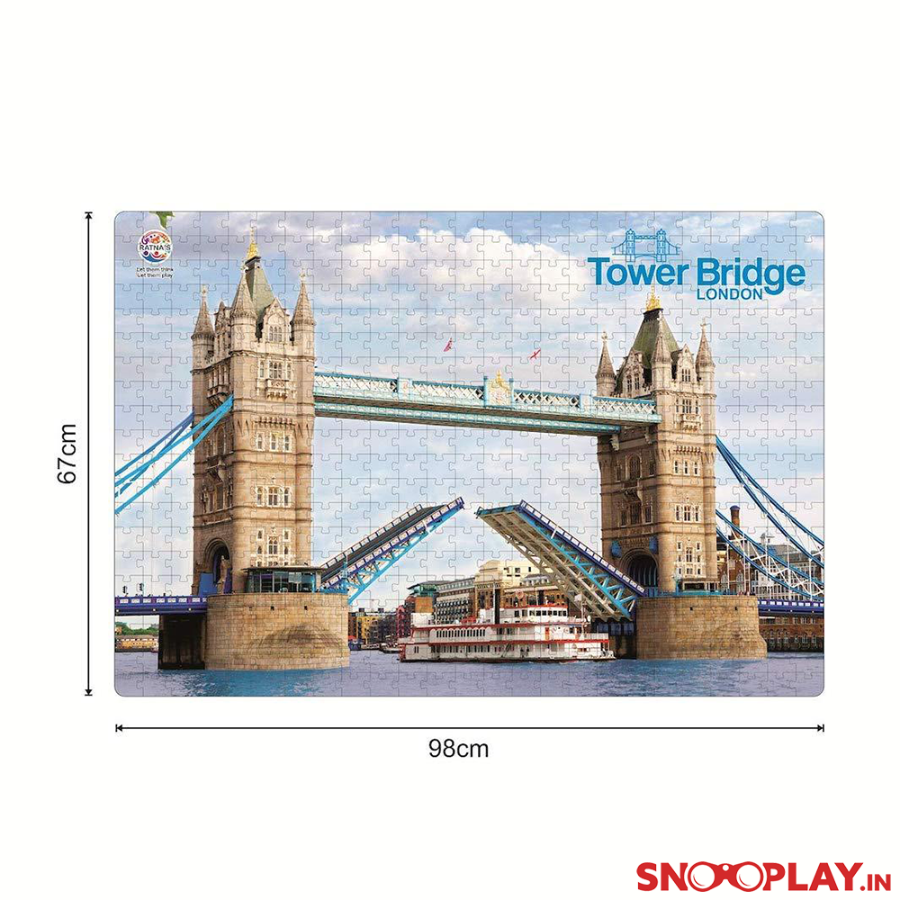 Jumbo Floor Jigsaw Puzzle - London Bridge, Eiffel Tower, Statue of Liberty