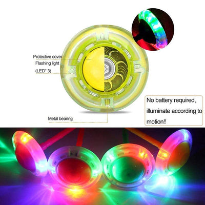 Kids Flexible Ankle Skip Swing Ball One-Legged Jumping Ring with Led Light Jump Spinner Toy For Boys Girls Exercise Improve Motor Skills