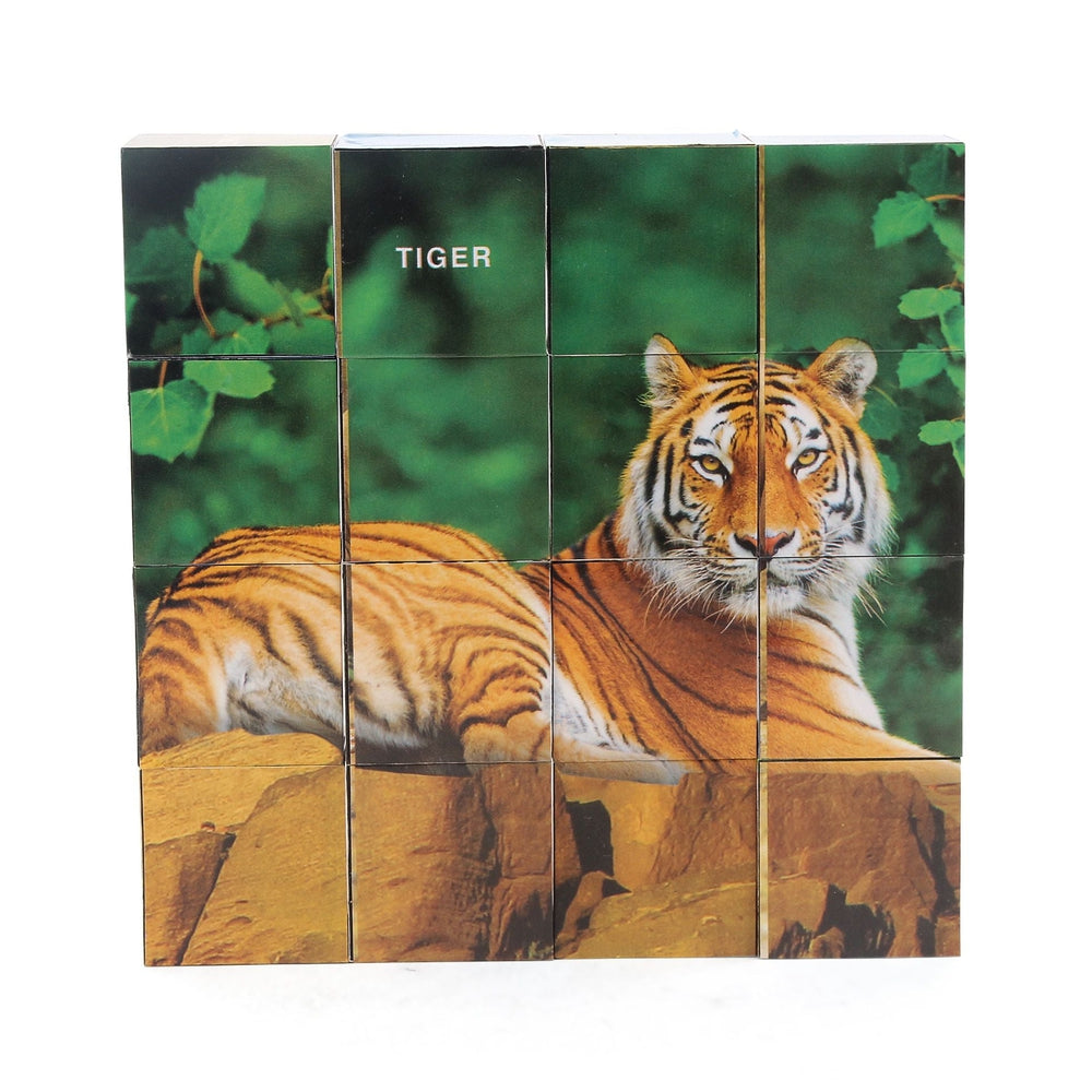 Educational Puzzle Cube Wild Animal