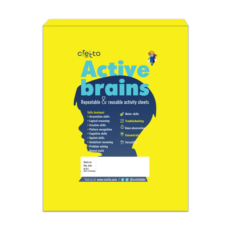 Active Brains - Erasable and Reusable Activity Sheets