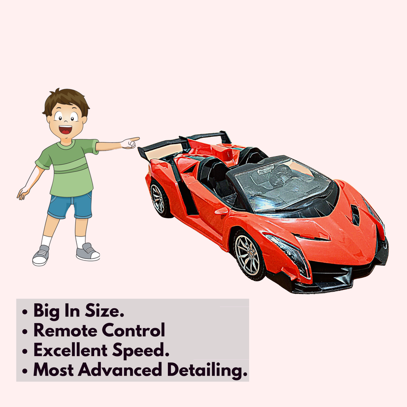 High Speed Remote Control Car Lamborgini (Red Big RC Car)