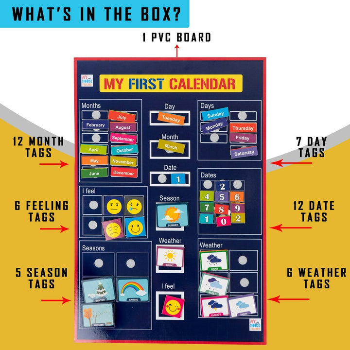 My First Calendar - Daily Routine Activity Board (3-7 Years)
